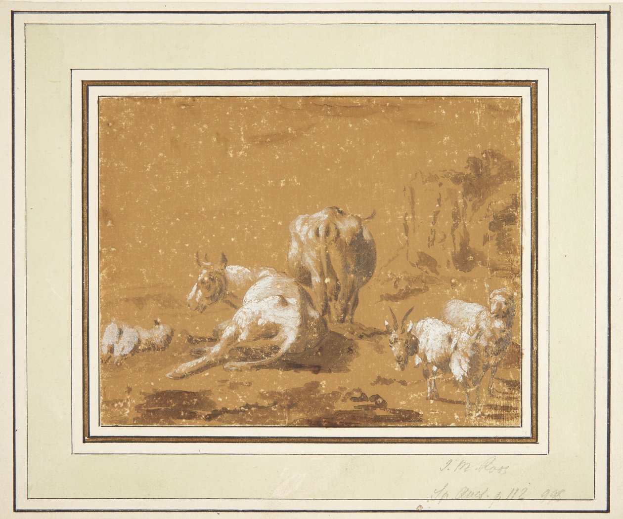 Paesaggio con mucche e capre da Johann Melchior Roos
