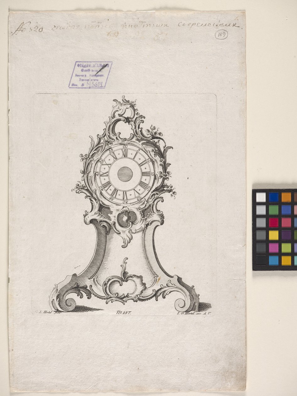 Orologio da Johann Michael Hoppenhaupt