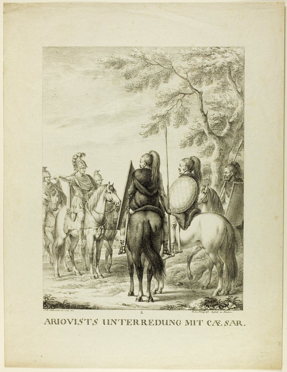 Conversazione di Arioviste con Caezar da Johann Michael Mettenleiter