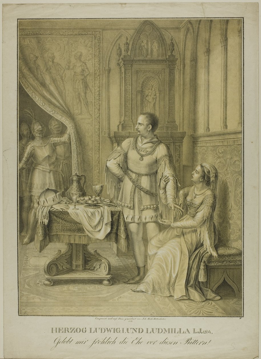 Il duca Ludovico I e Ludmilla da Johann Michael Mettenleiter