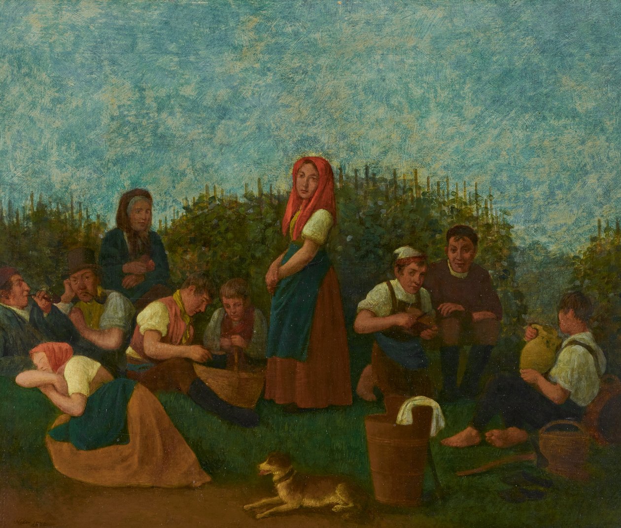 Riposo nel vigneto (Famiglia Schreiber) da Johann Michael Neder