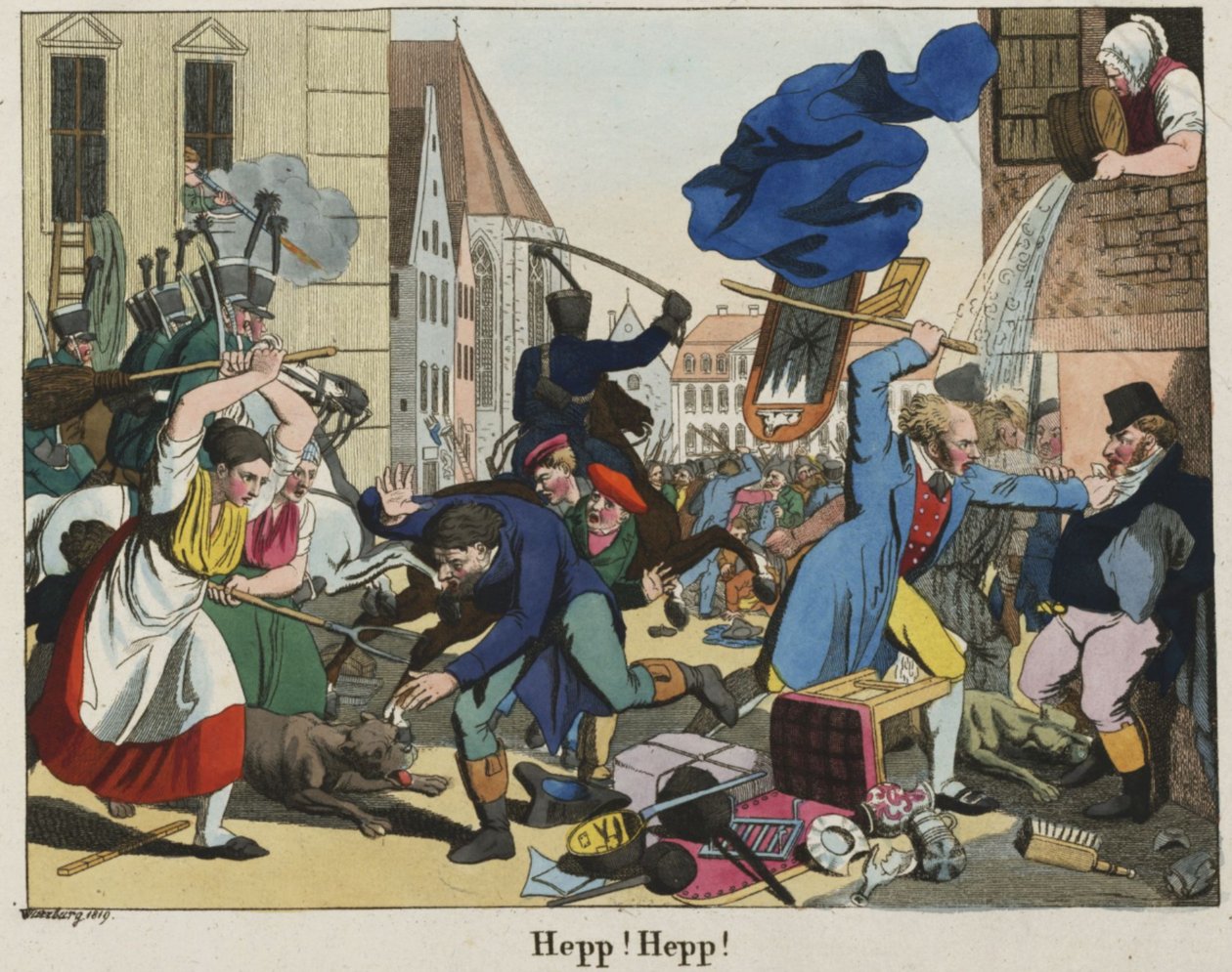 Hep Hep Krawalle 1819 da Johann Michael Voltz