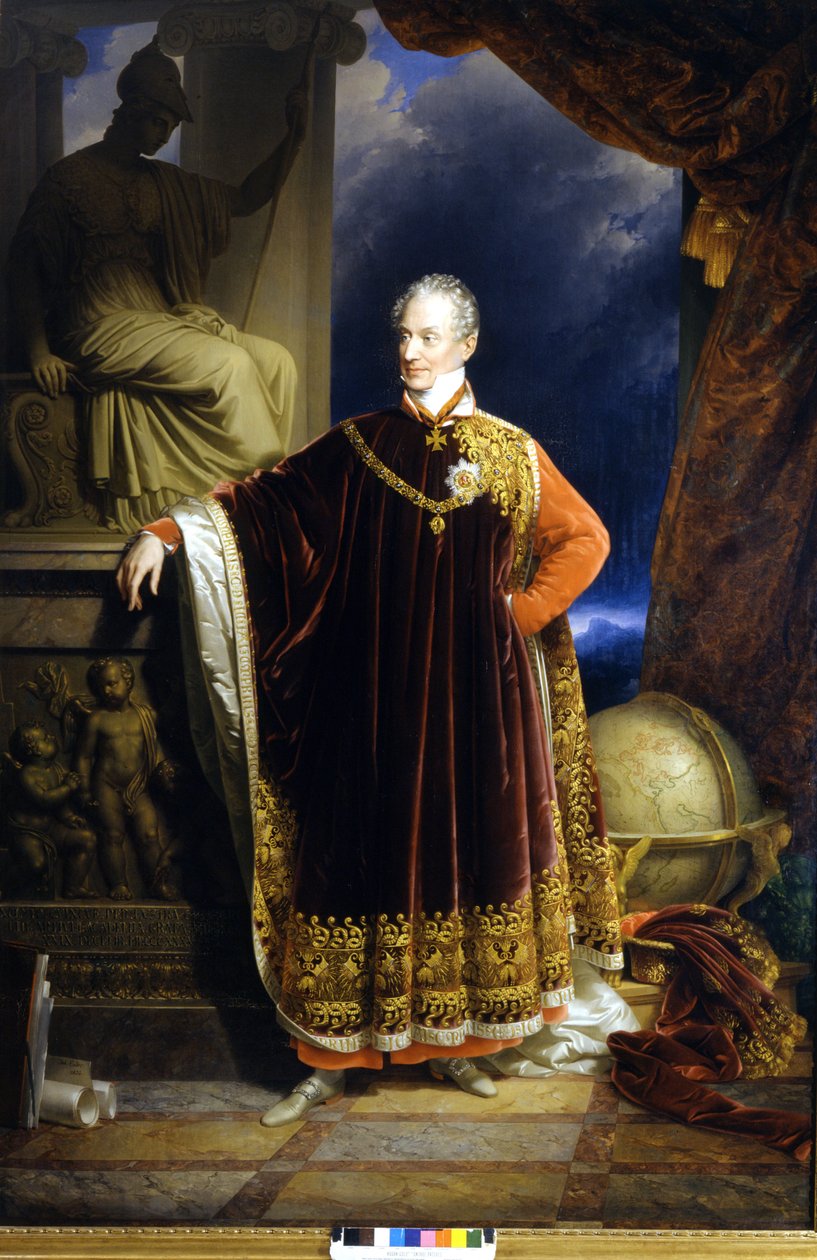 Ritratto del principe Clemens Wenzel Lothar von Metternich (1773-1859), statista e diplomatico austriaco da Johann Nepomuk Ender