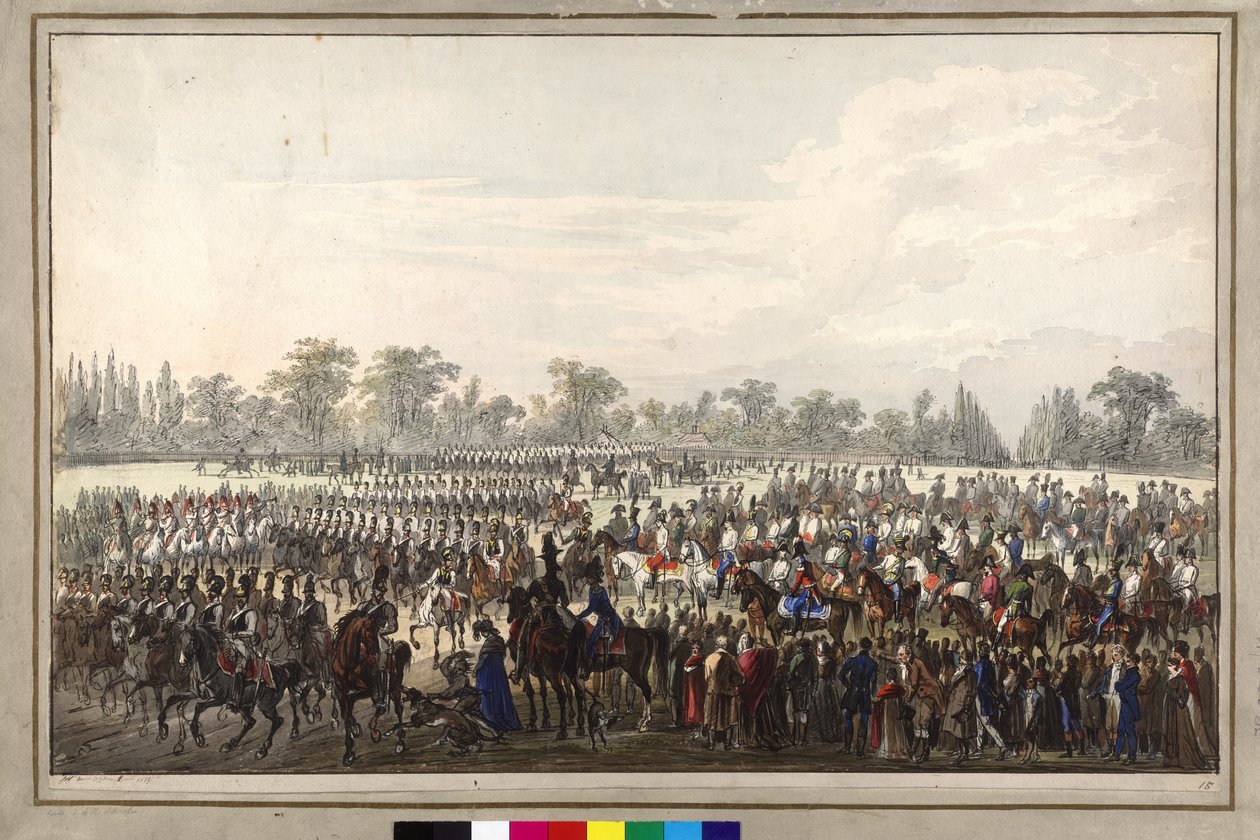 Parata durante il congresso di Vienna da Johann Nepomuk Hoechle