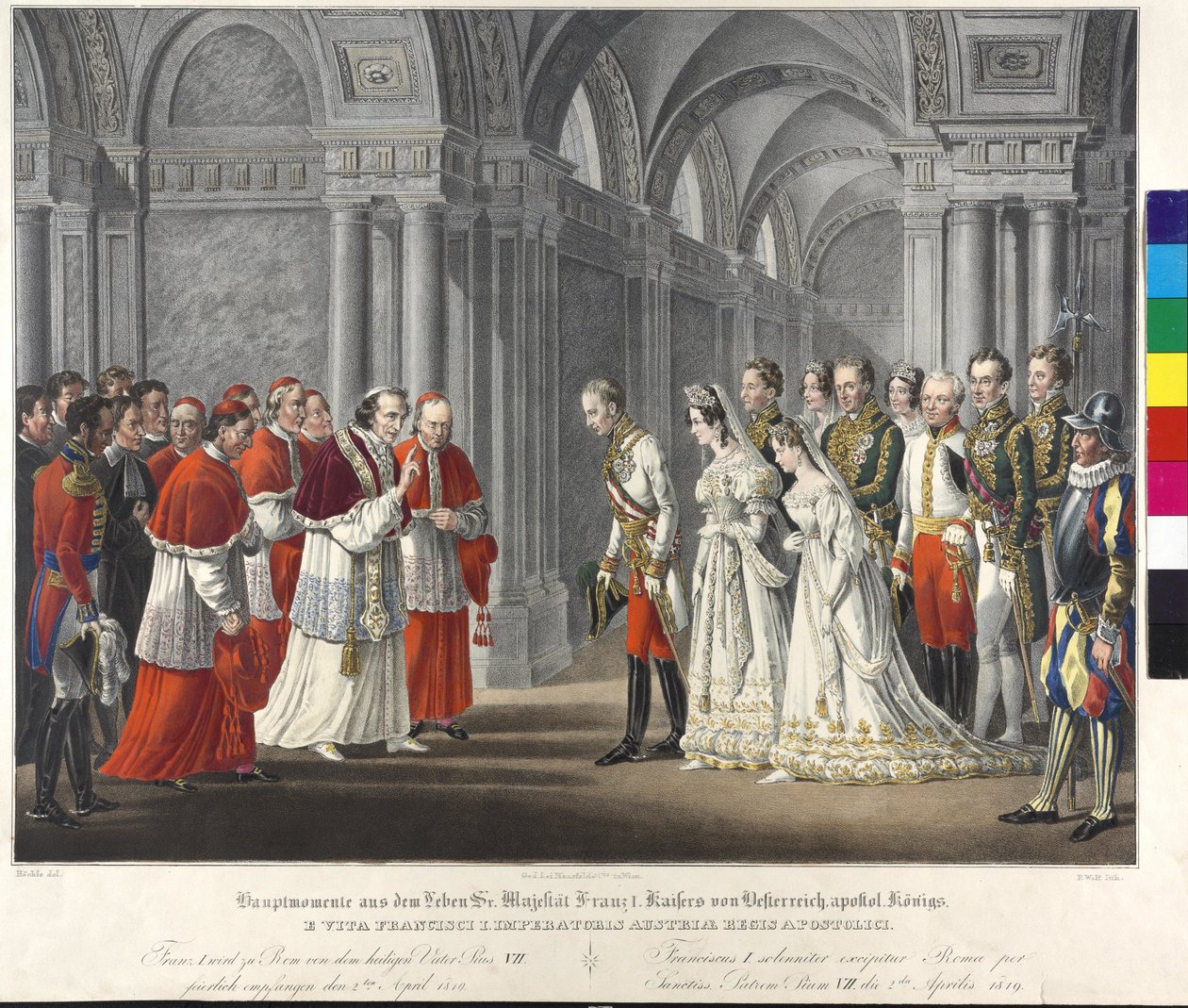 Ricevimento dal Papa 1819 da Johann Nepomuk Hoechle
