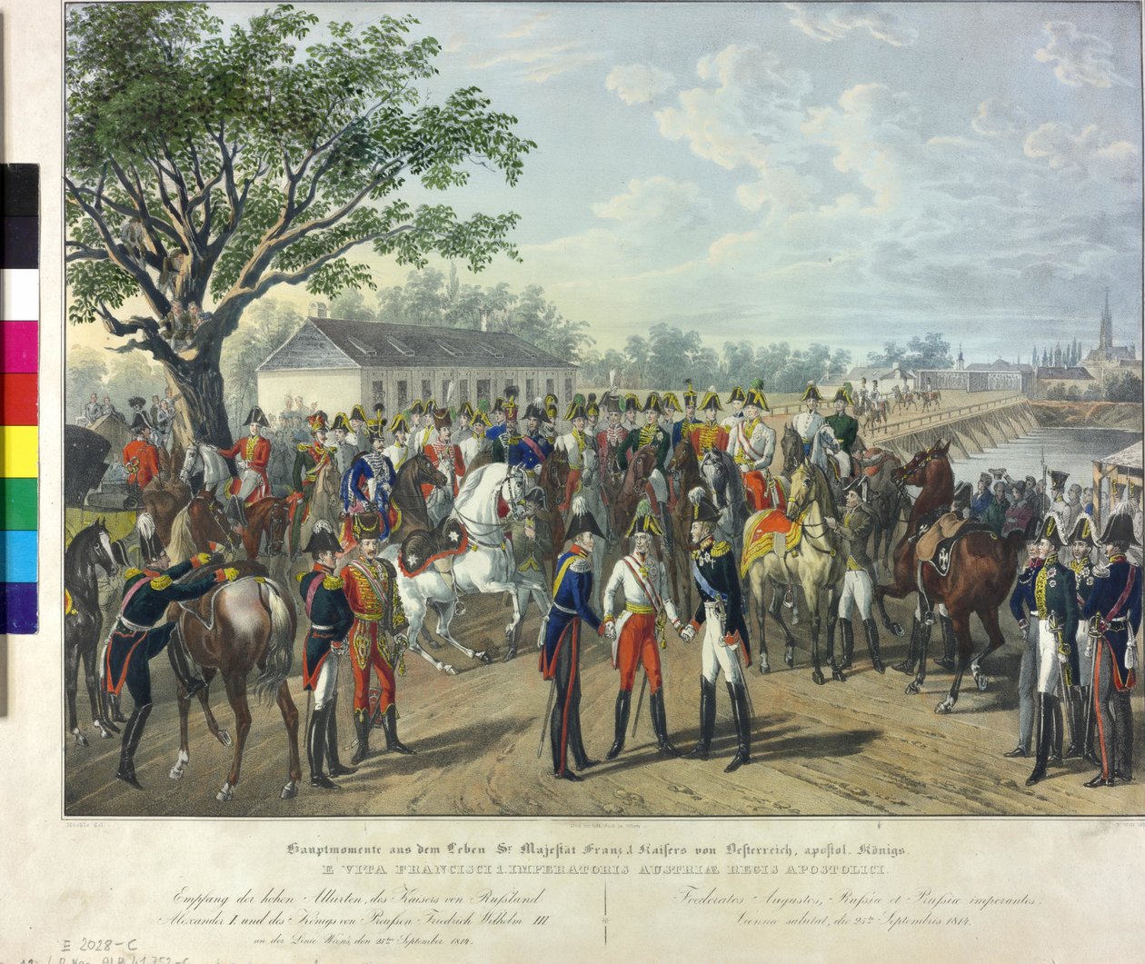 Ricevimento dei monarchi alleati a Vienna 1814 da Johann Nepomuk Hoechle