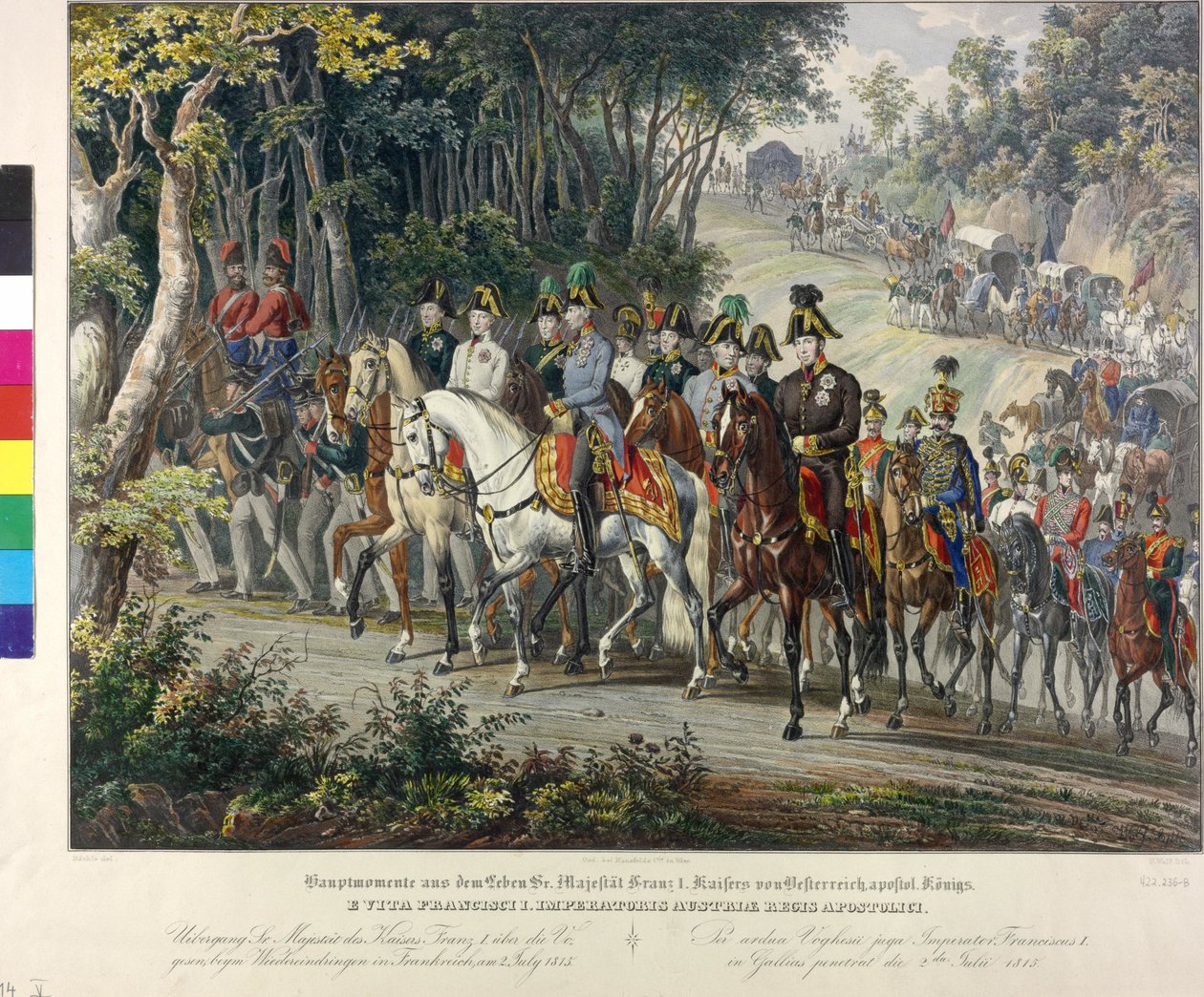 Cavalcata attraverso i monti Vosgi 1815 da Johann Nepomuk Hoechle