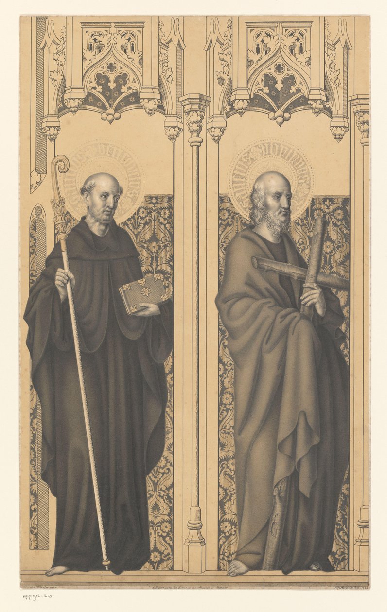 San Benedetto e Filippo (serie: Opere dalla collezione dei fratelli Boisserée) da Johann Nepomuk Strixner