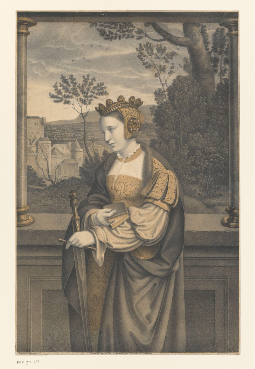 Santa Caterina (serie: Opere dalla collezione dei fratelli Boisserée) da Johann Nepomuk Strixner