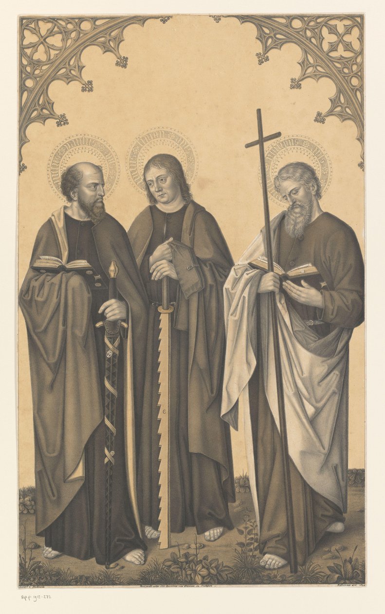 San Paolo, Simone e Filippo Opere dalla collezione dei fratelli Boisserée Galerie des Frères Boisserée da Johann Nepomuk Strixner