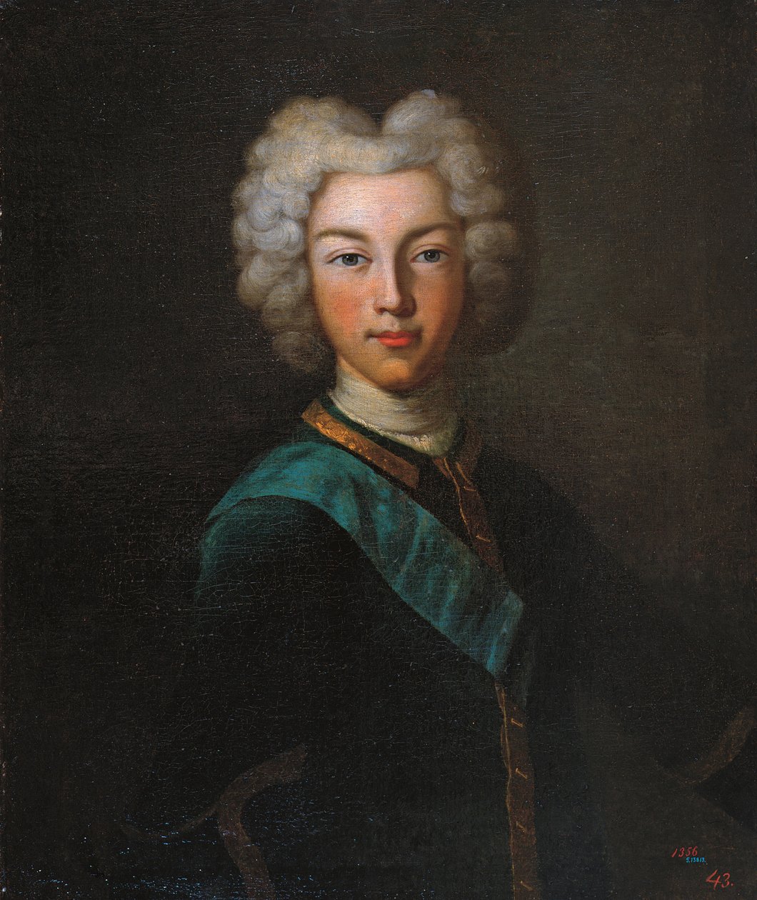 Ritratto dello Zar Pietro II di Russia 1715-1730, fine anni 1720 da Johann Paul Luedden