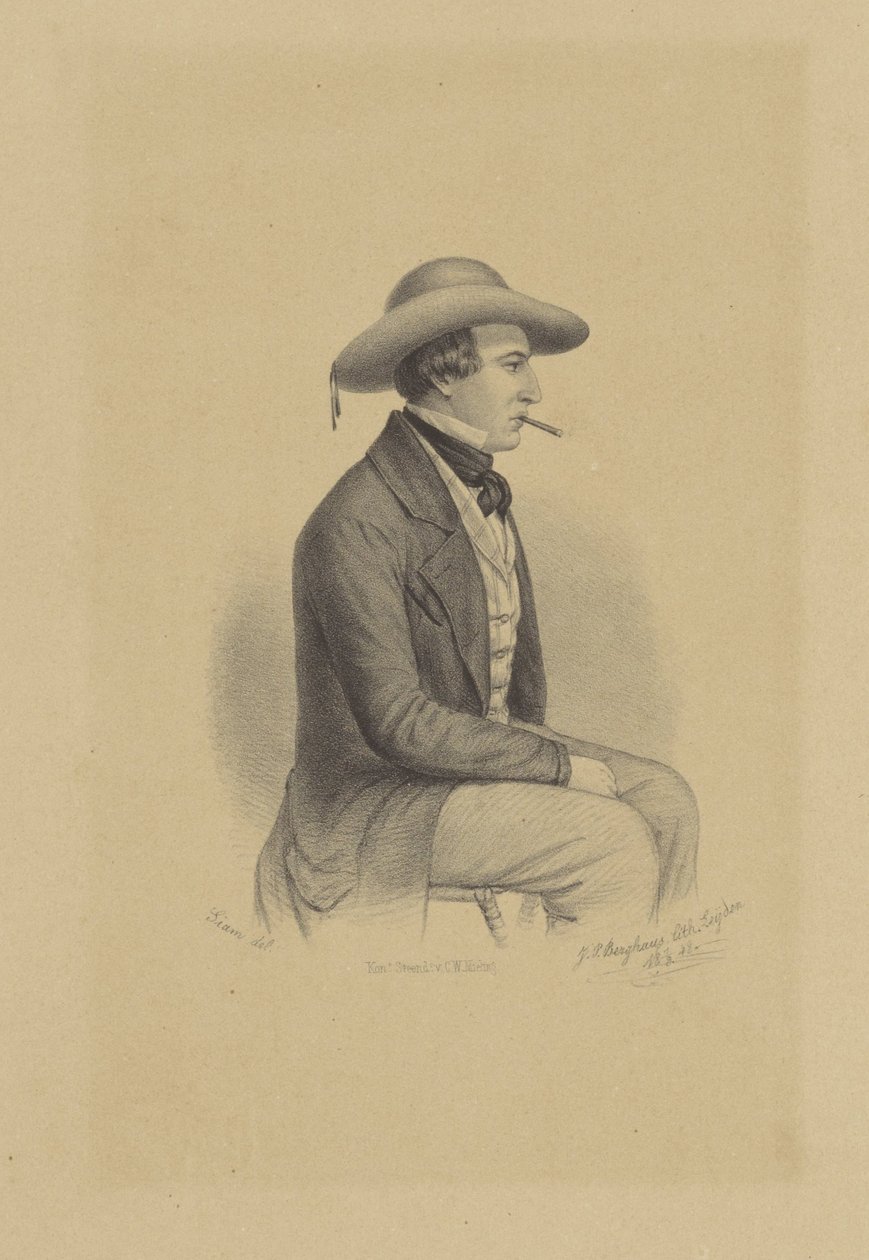 Ritratto di Jean Henri de Laat de Kanter da Johann Peter Berghaus