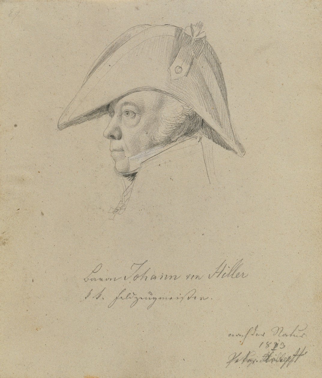 Barone Johann von Hiller da Johann Peter Krafft