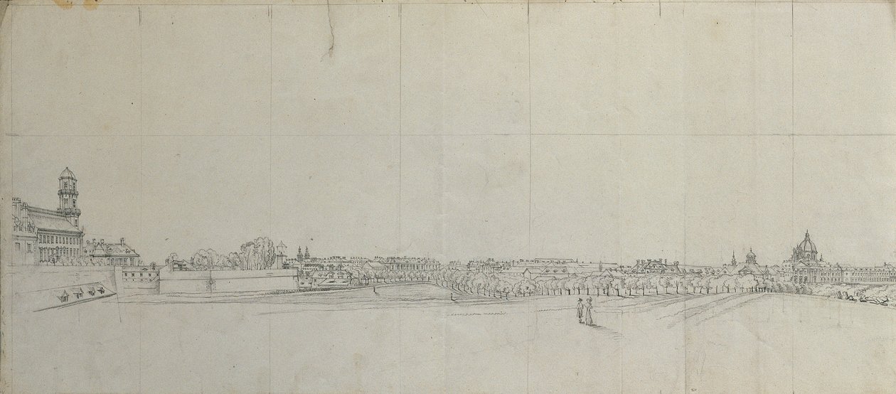 Vista sui sobborghi meridionali di Vienna da Johann Peter Krafft