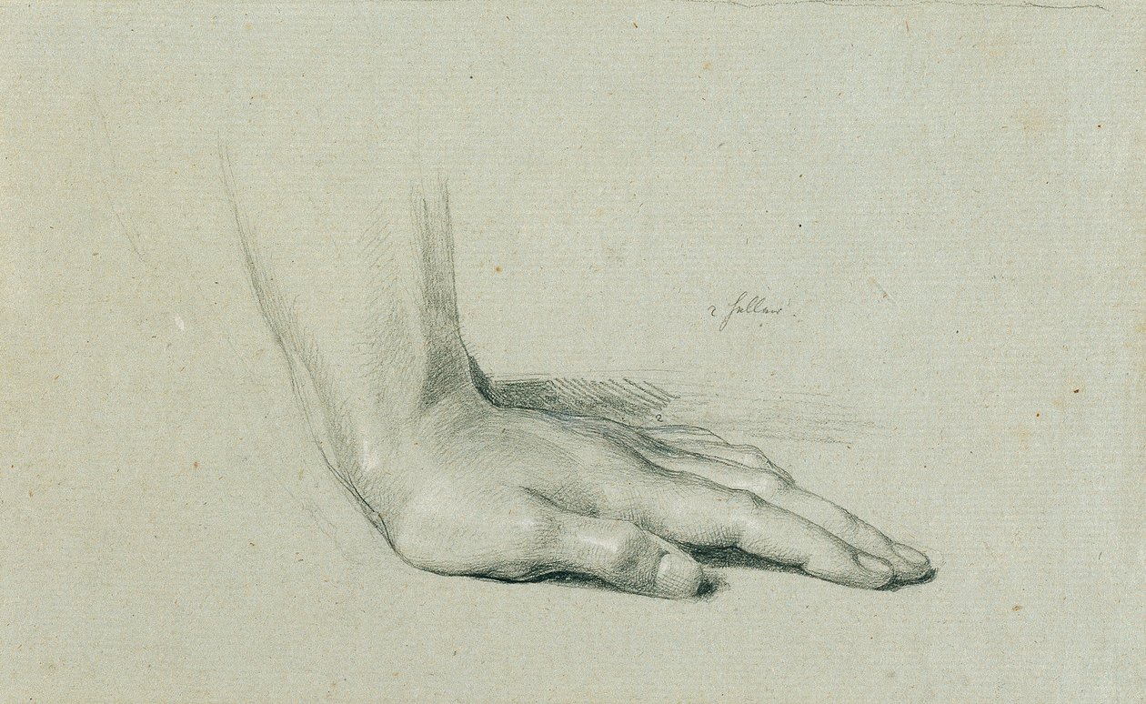 Studio di mano per "Arindal e Daura" da Johann Peter Krafft