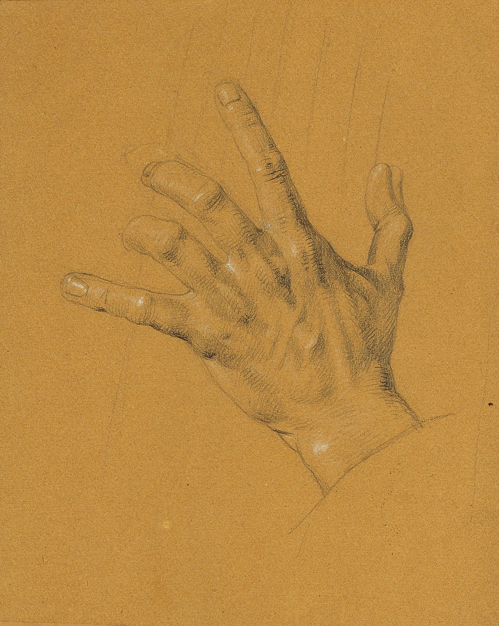 Studio di mano per "Ossian e Malvina" da Johann Peter Krafft