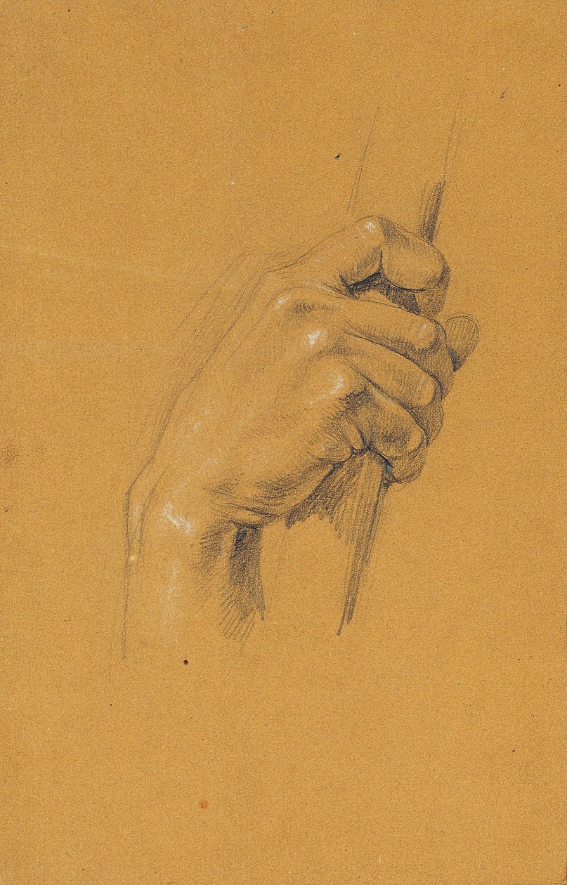 Studio della mano per "Ossian e Malvina" da Johann Peter Krafft