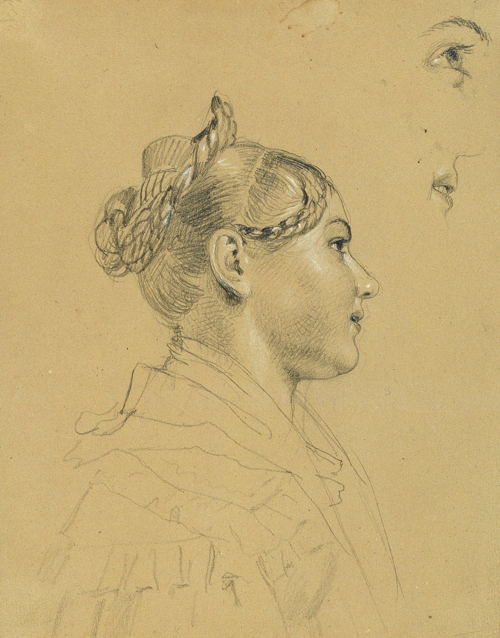 Studio di ragazza per "Ritorno dell