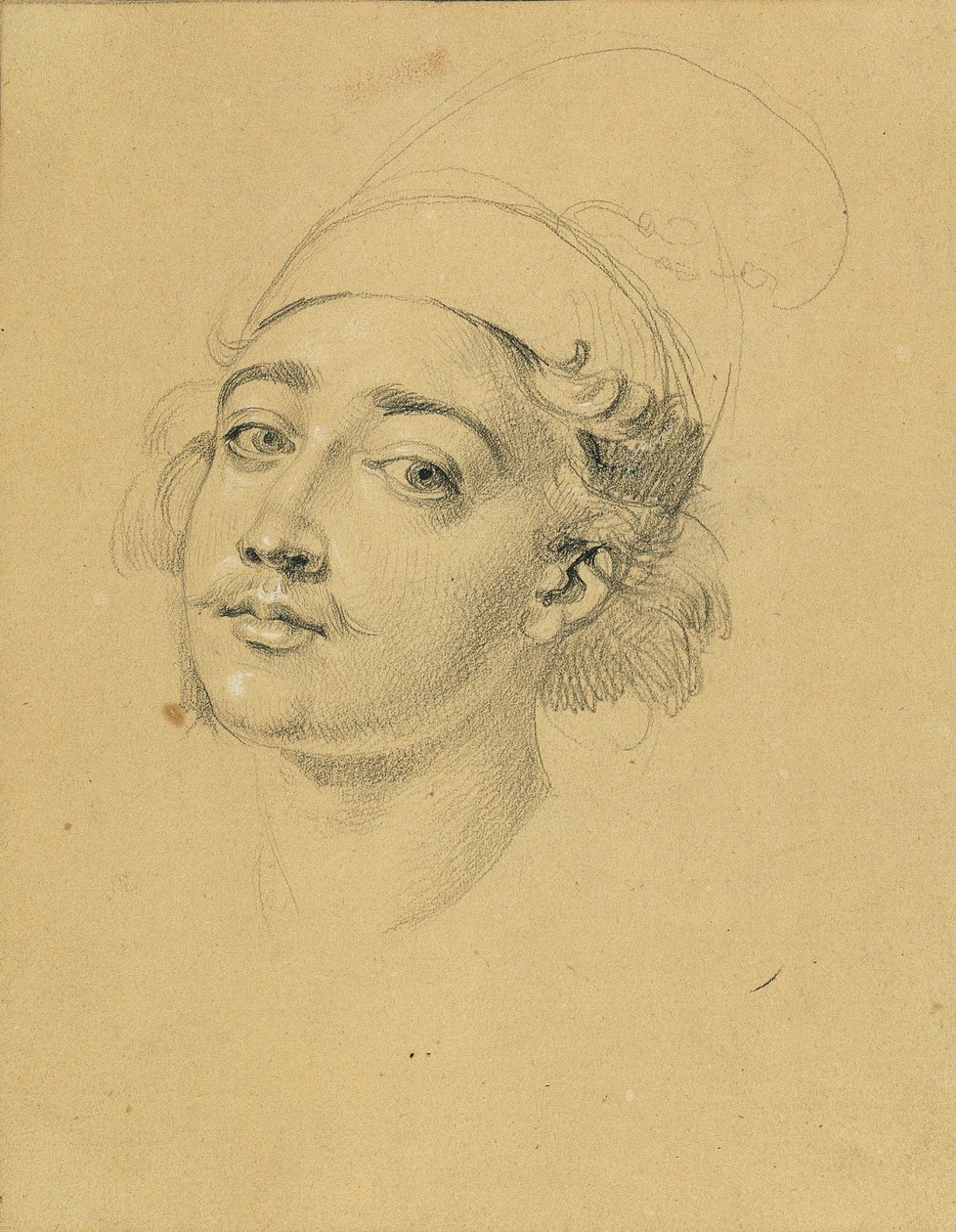 Studio di ritratto per "Sortita di Nikolaus Zrinyi dalla fortezza di Szigeth" da Johann Peter Krafft