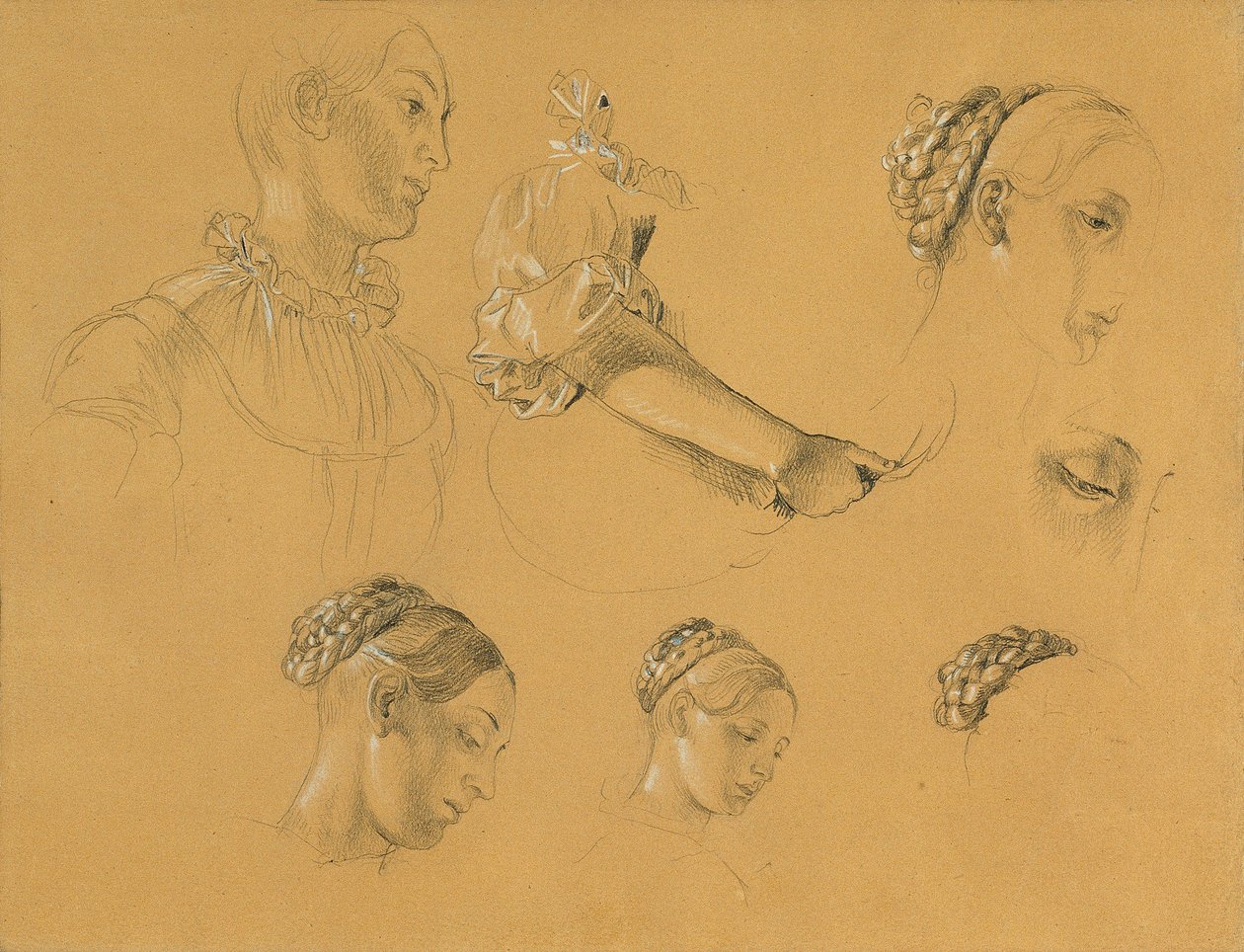 Studio per "Hermann e Dorothea nel vigneto" da Johann Peter Krafft