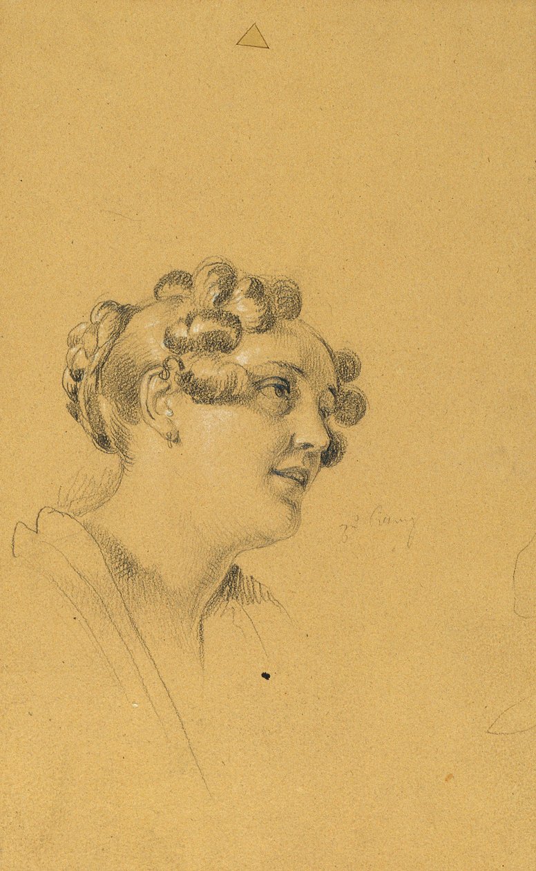 Studio di figura femminile per "Uscita della coppia imperiale dopo una grave malattia dell