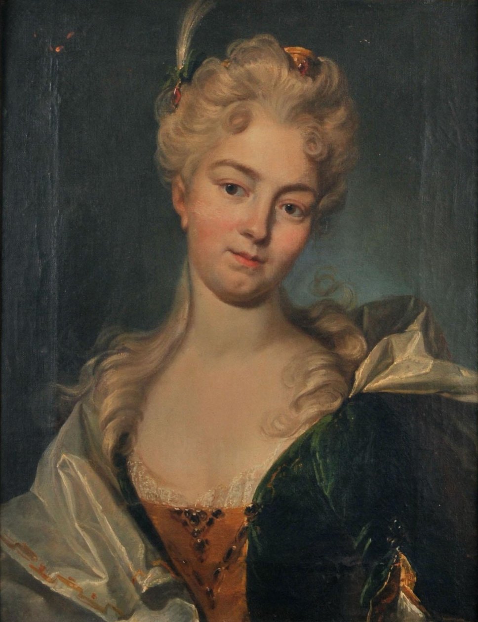Tedesco: Ritratto di Anna Veronika Gross (1684-1733). da Johann Rudolf Huber