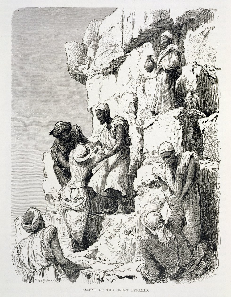 Ascesa della Grande Piramide da Johann Rudolph the Elder Huber