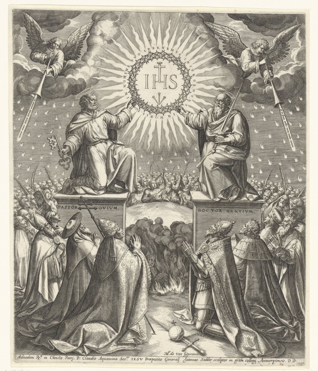 Adorazione del monogramma di Cristo da Johann Sadeler (I)
