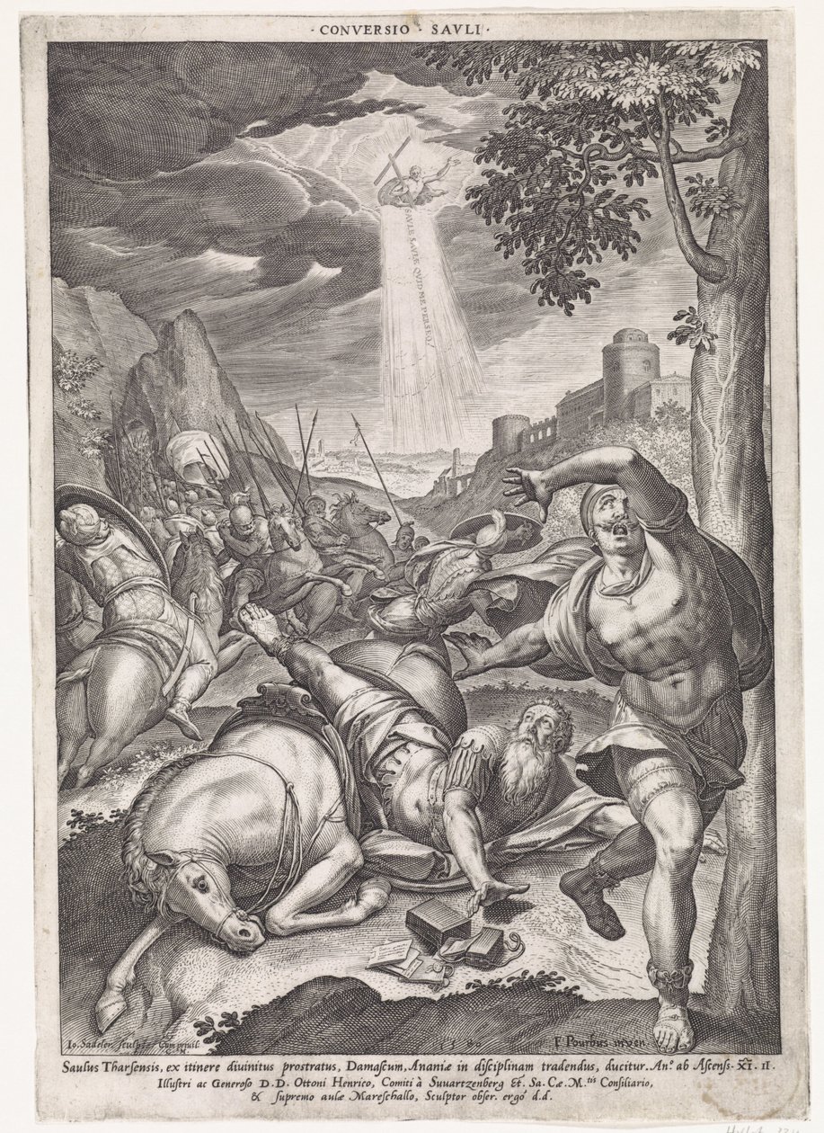 Conversione di Paolo da Johann Sadeler (I)