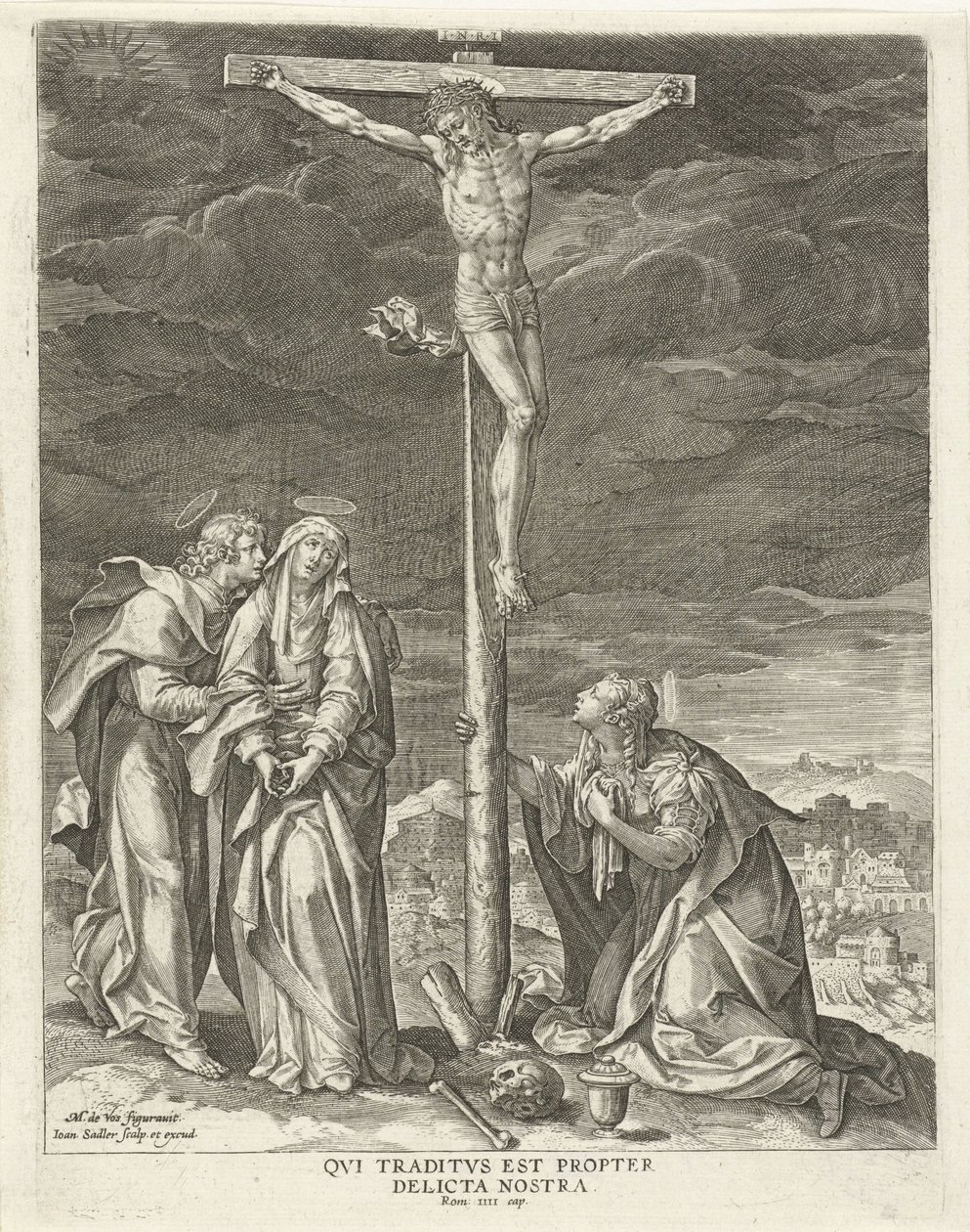 Cristo sulla croce da Johann Sadeler (I)