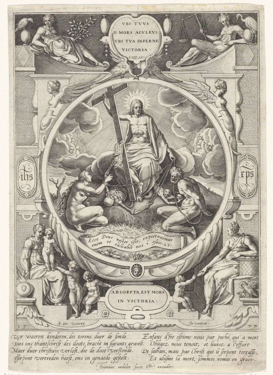 Cristo come vincitore della morte e del peccato da Johann Sadeler (I)