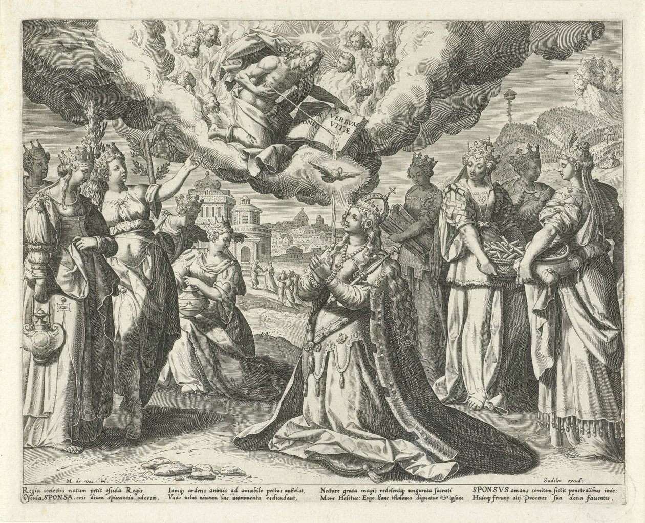 Cristo dona il suo sangue alla sua sposa da Johann Sadeler (I)
