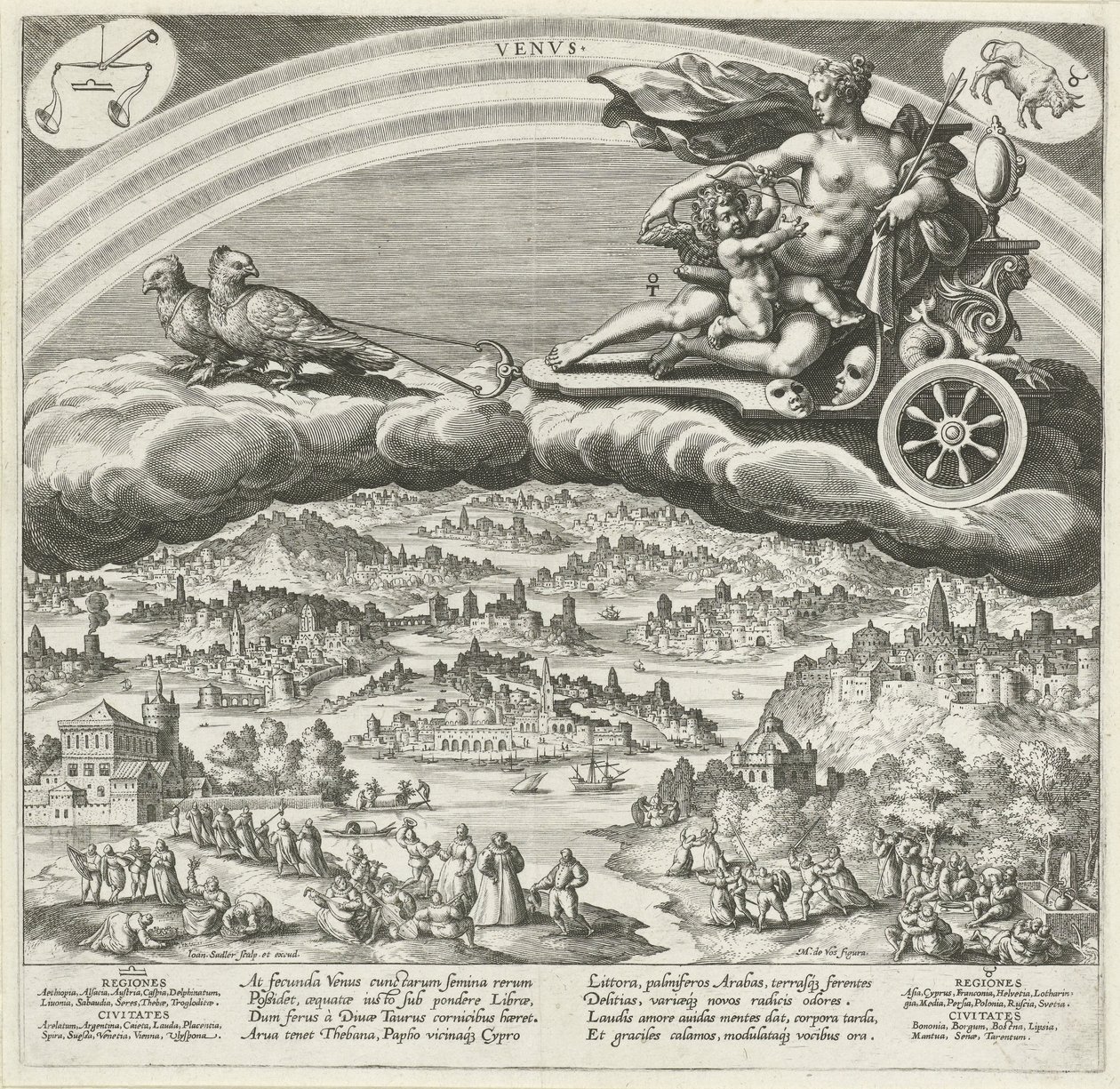 Il pianeta Venere e la sua influenza sul mondo da Johann Sadeler (I)