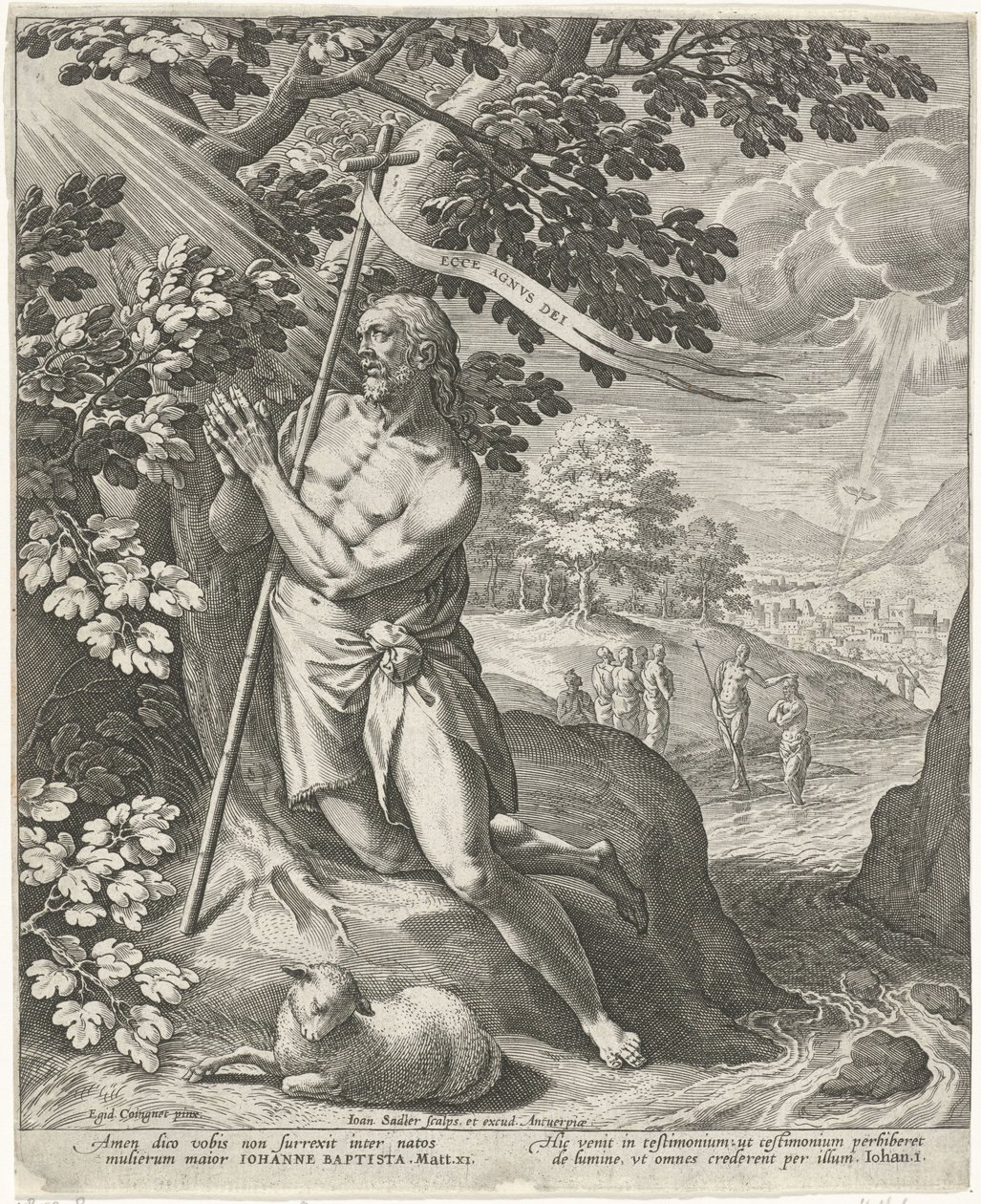 Giovanni Battista nel deserto da Johann Sadeler (I)