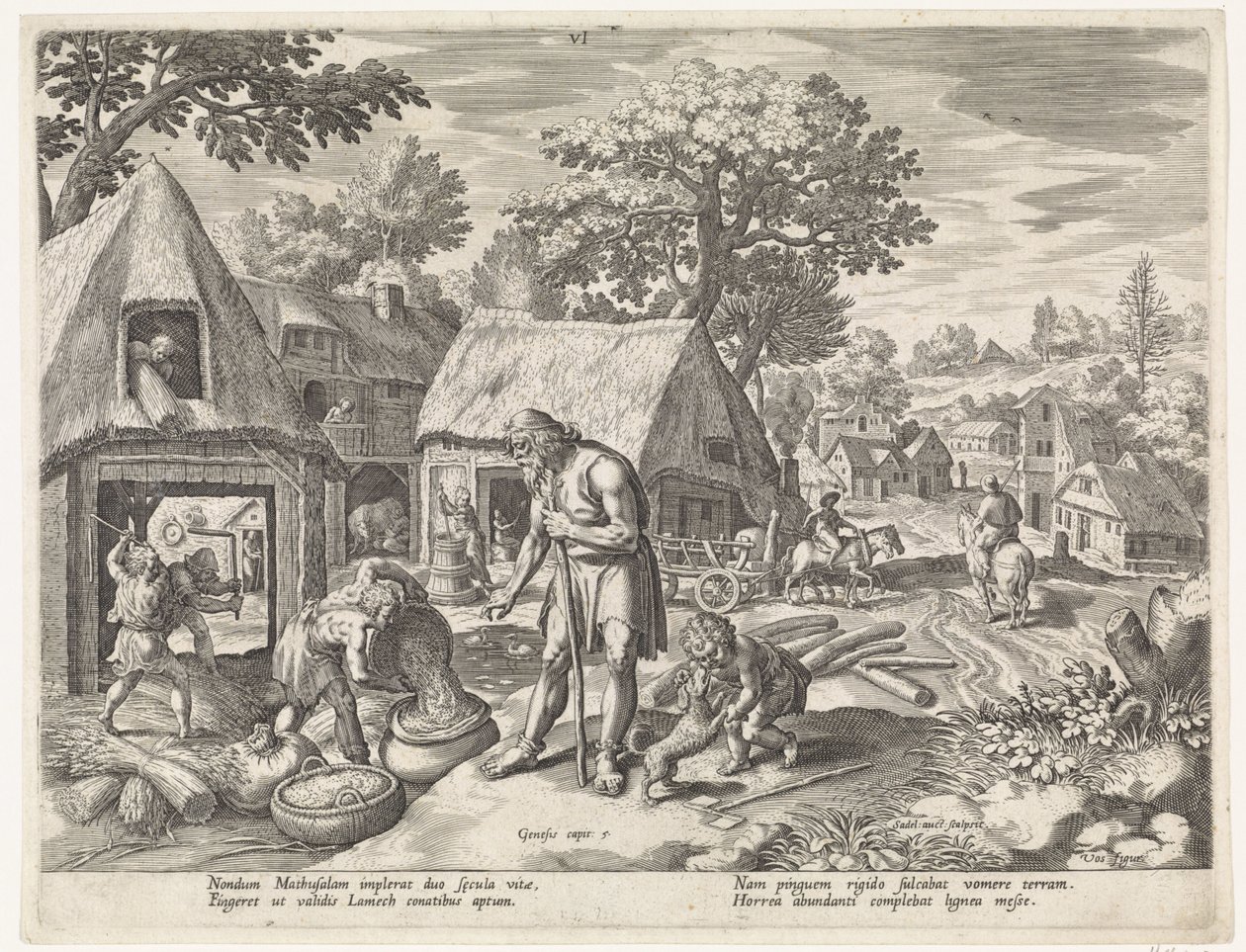Matusalemme e i suoi figli da Johann Sadeler (I)