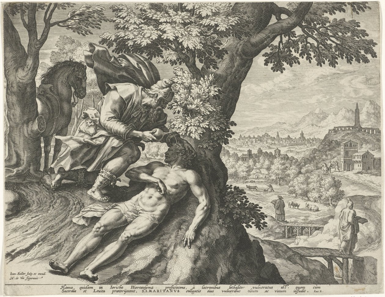 Parabola del Buon Samaritano da Johann Sadeler (I)
