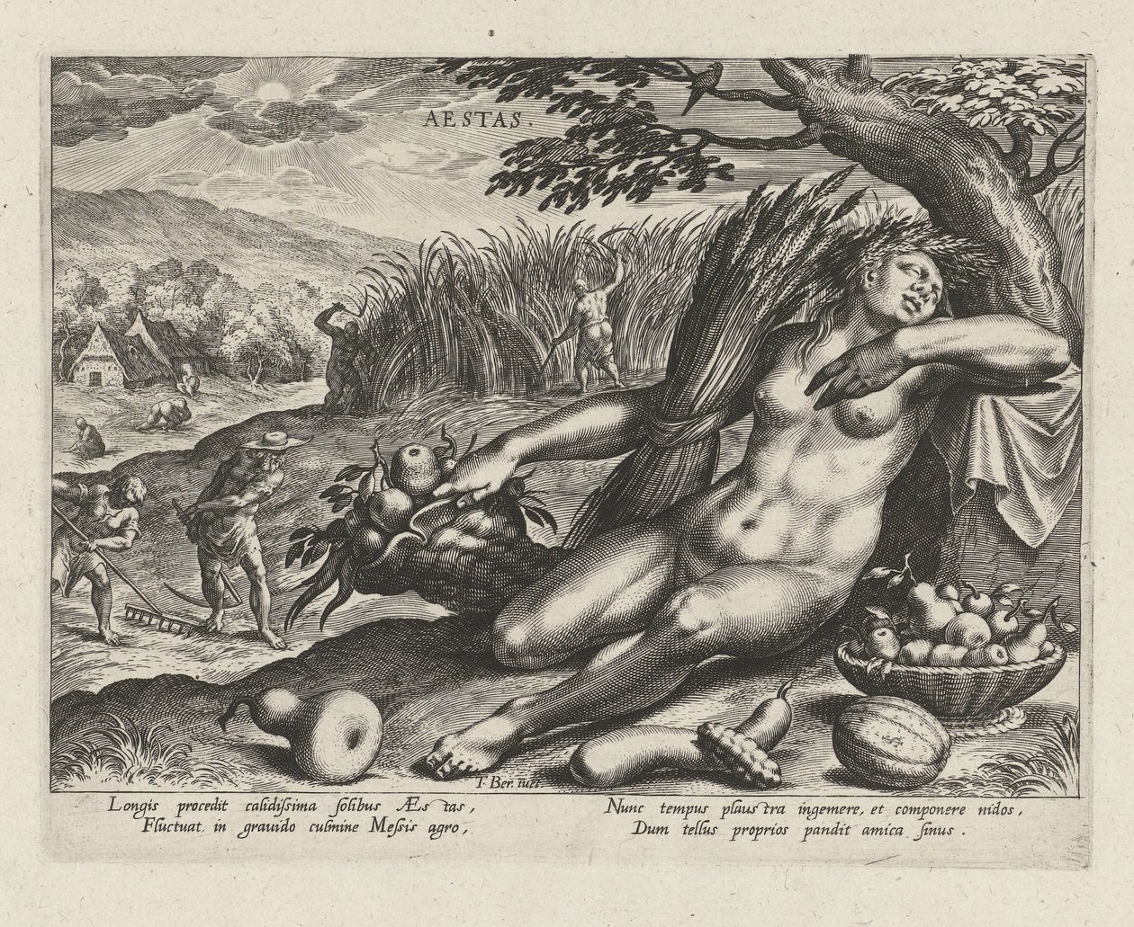 Estate (Aestas) (Le quattro stagioni) da Johann Sadeler (I)