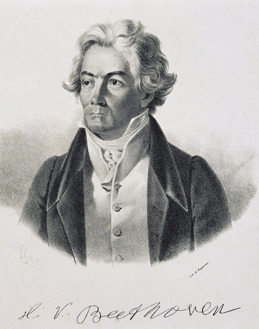 Ritratto di Ludwig van Beethoven da Johann Stephan Decker