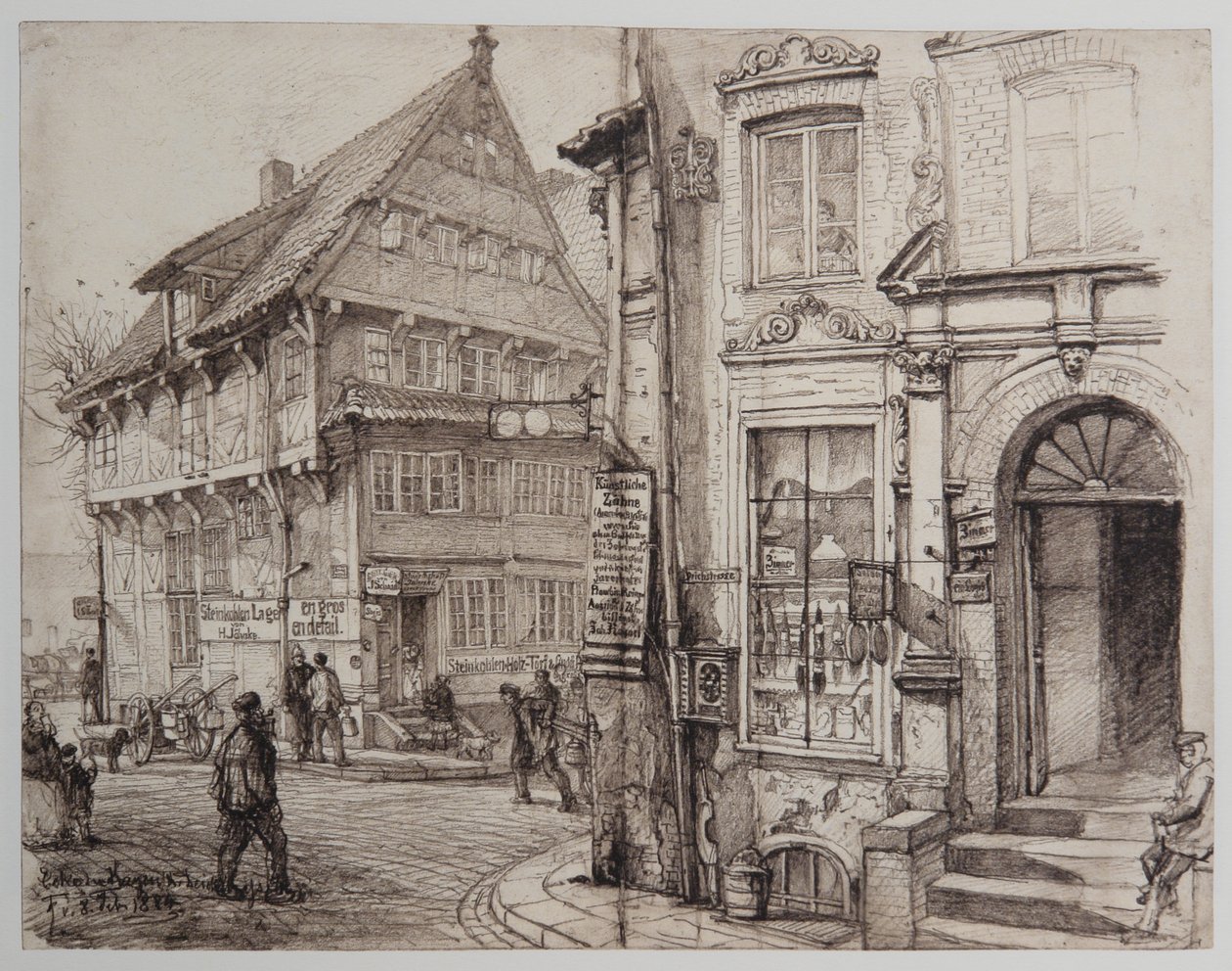 HH-Riefesell-16-Ecke-Kajen-Deichstrasse-08-02-1884 da Johann Theobald Riefesell