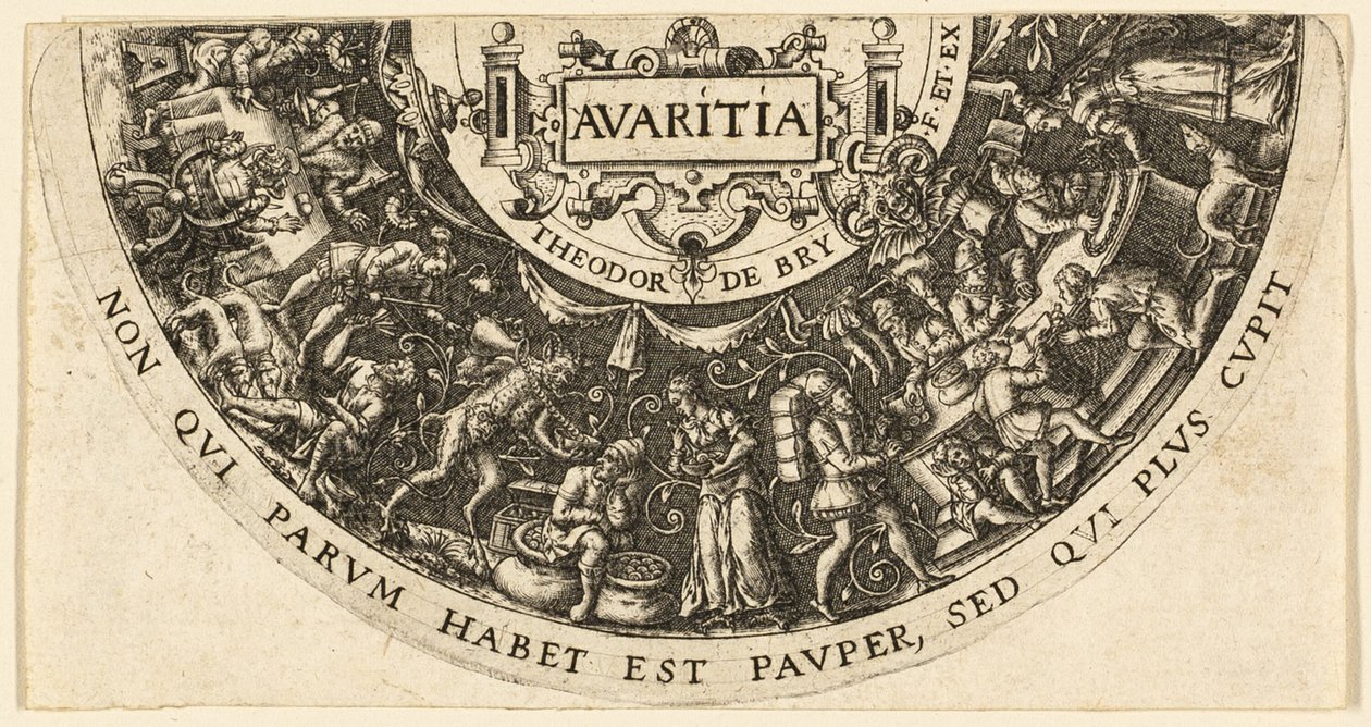 Avarizia da Johann Theodor de Bry