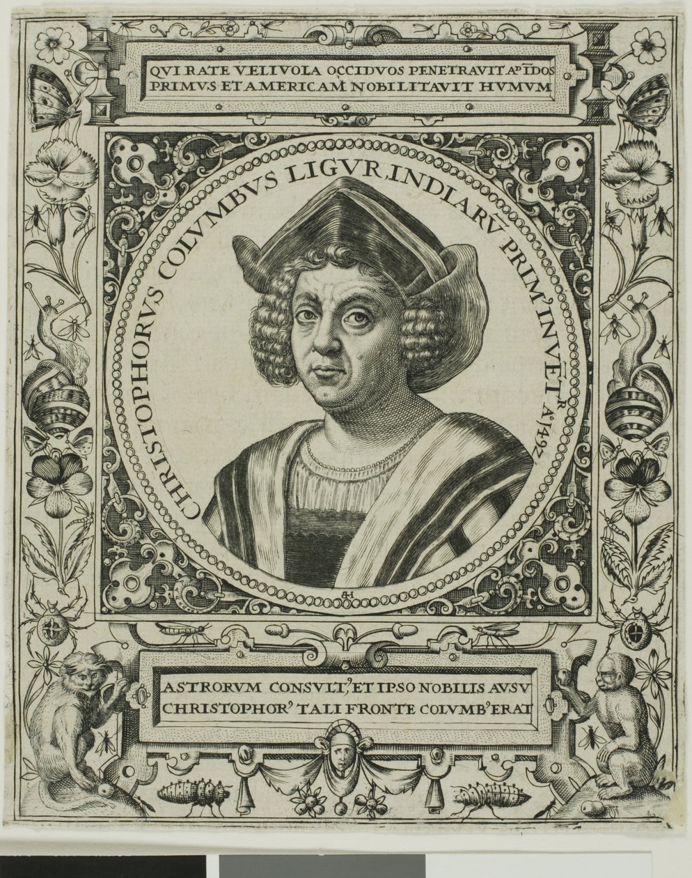 Cristoforo Colombo, frontespizio dal volume 5 dell