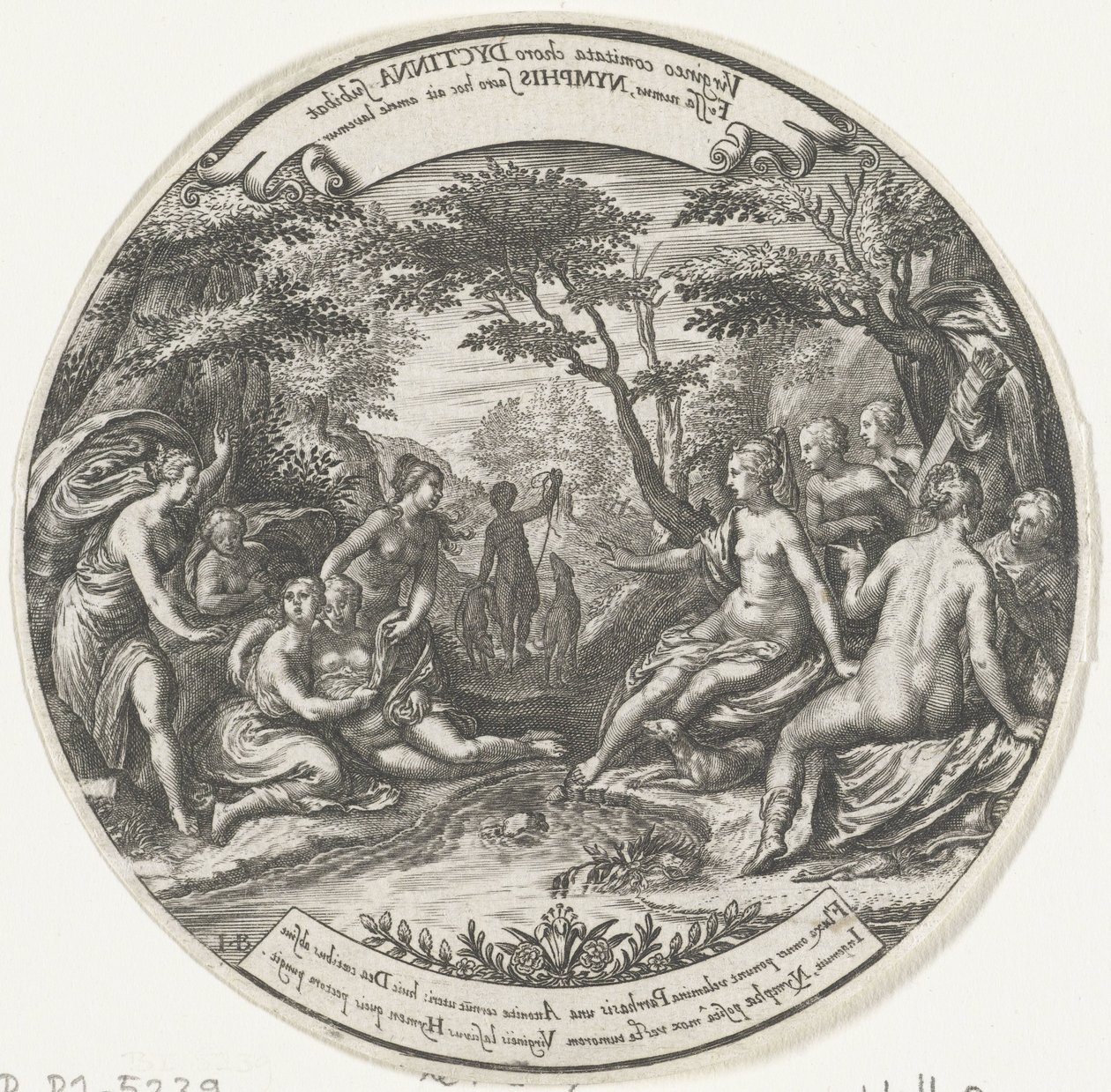 Diana scopre la gravidanza di Callisto da Johann Theodor de Bry
