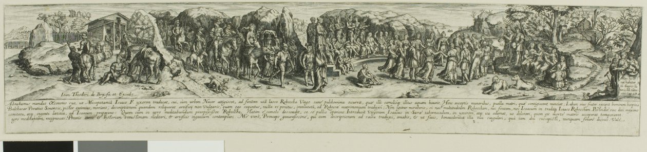 Eleazaro e Rebecca da Johann Theodor de Bry