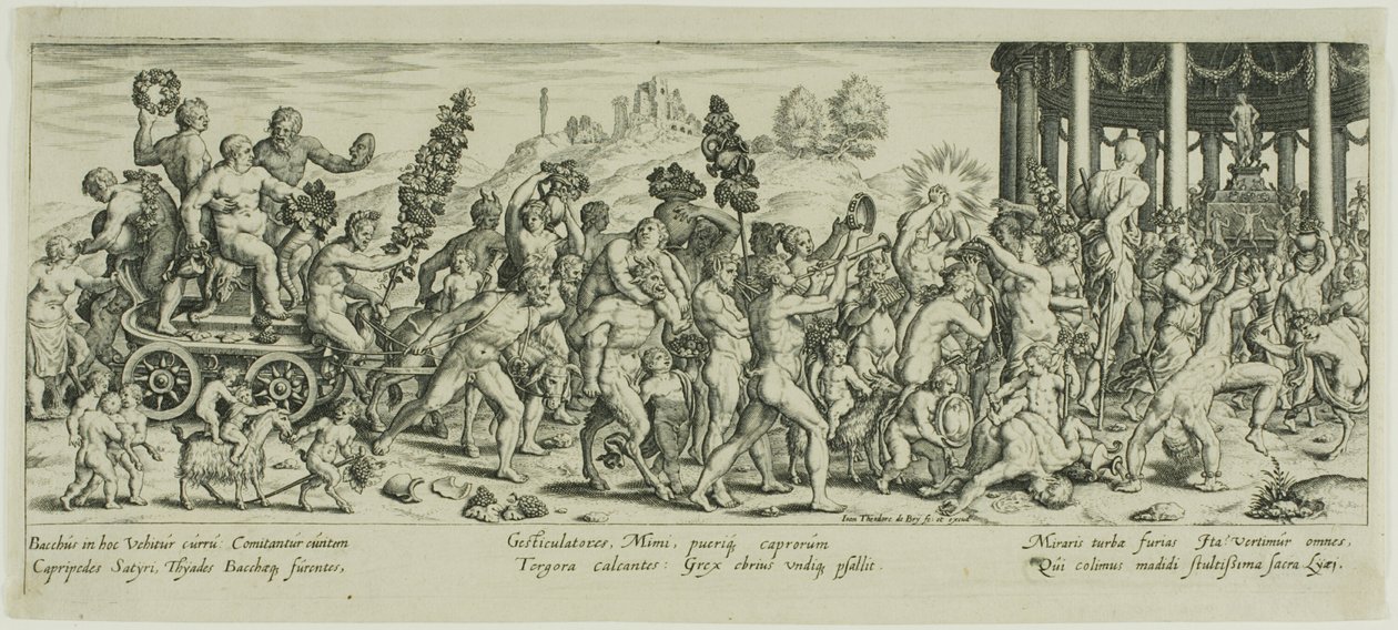 Il trionfo di Bacco da Johann Theodor de Bry