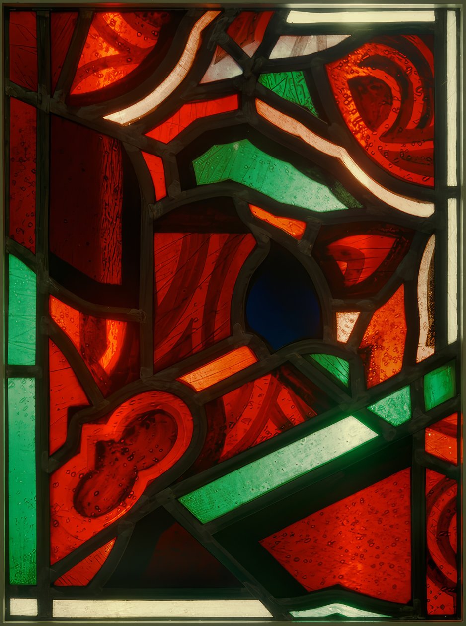 Vetrata rosso-verde da Johan Thorn Prikker