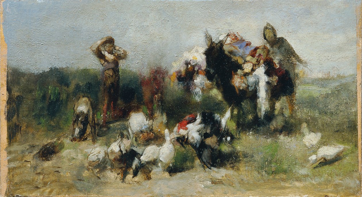 Scena da Don Chisciotte (Lotta con il pollame) da Johann  Till der Jüngere