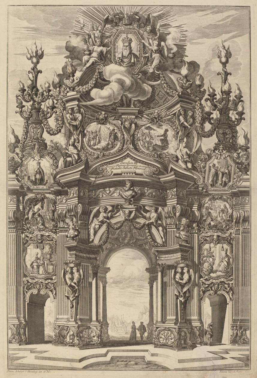 Arco trionfale per Enrico II da Johann Ulrich Kraus, after Peter Schubert von Ehrenberg