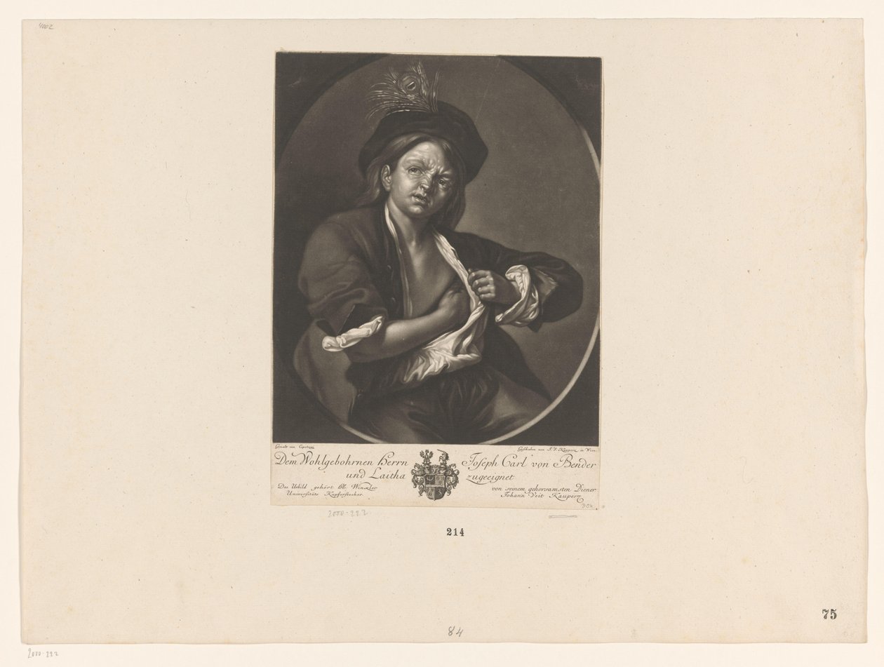 Ragazzo che cattura una pulce da Johann Veit Kauperz