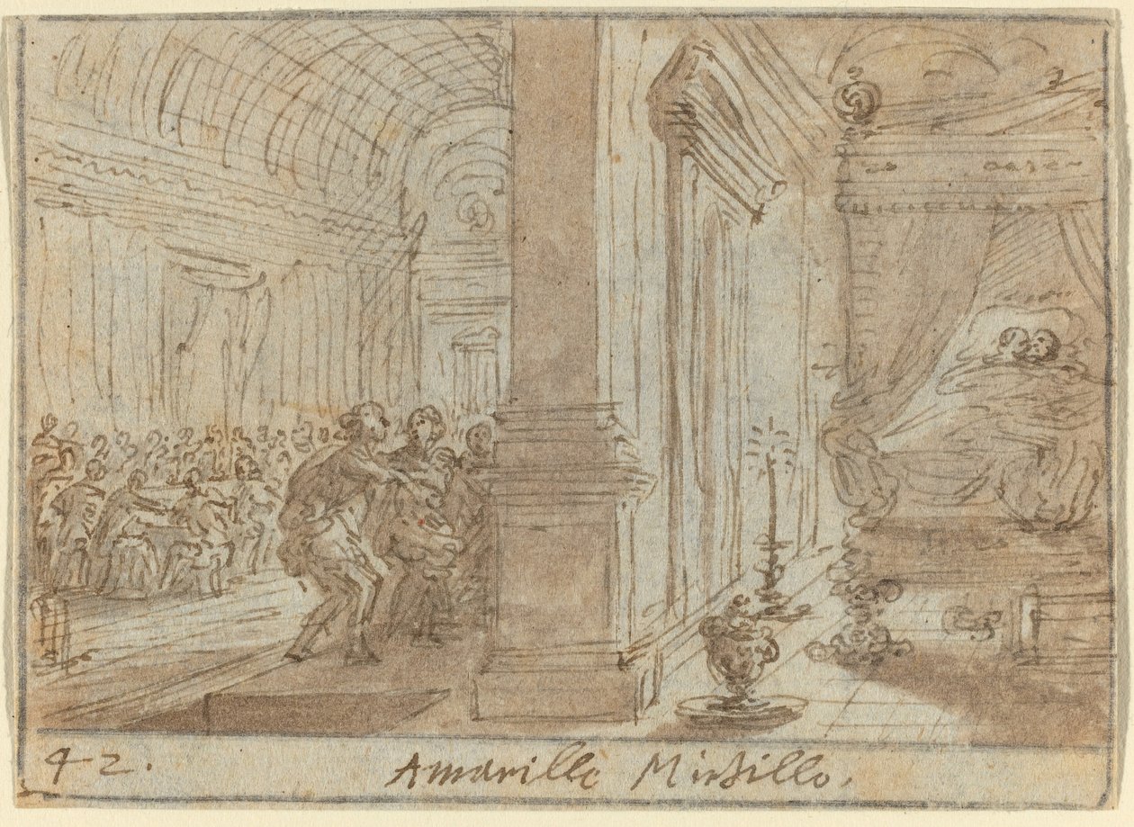 Amarilli e Mirtillo, 1640 da Johann Wilhelm Baur