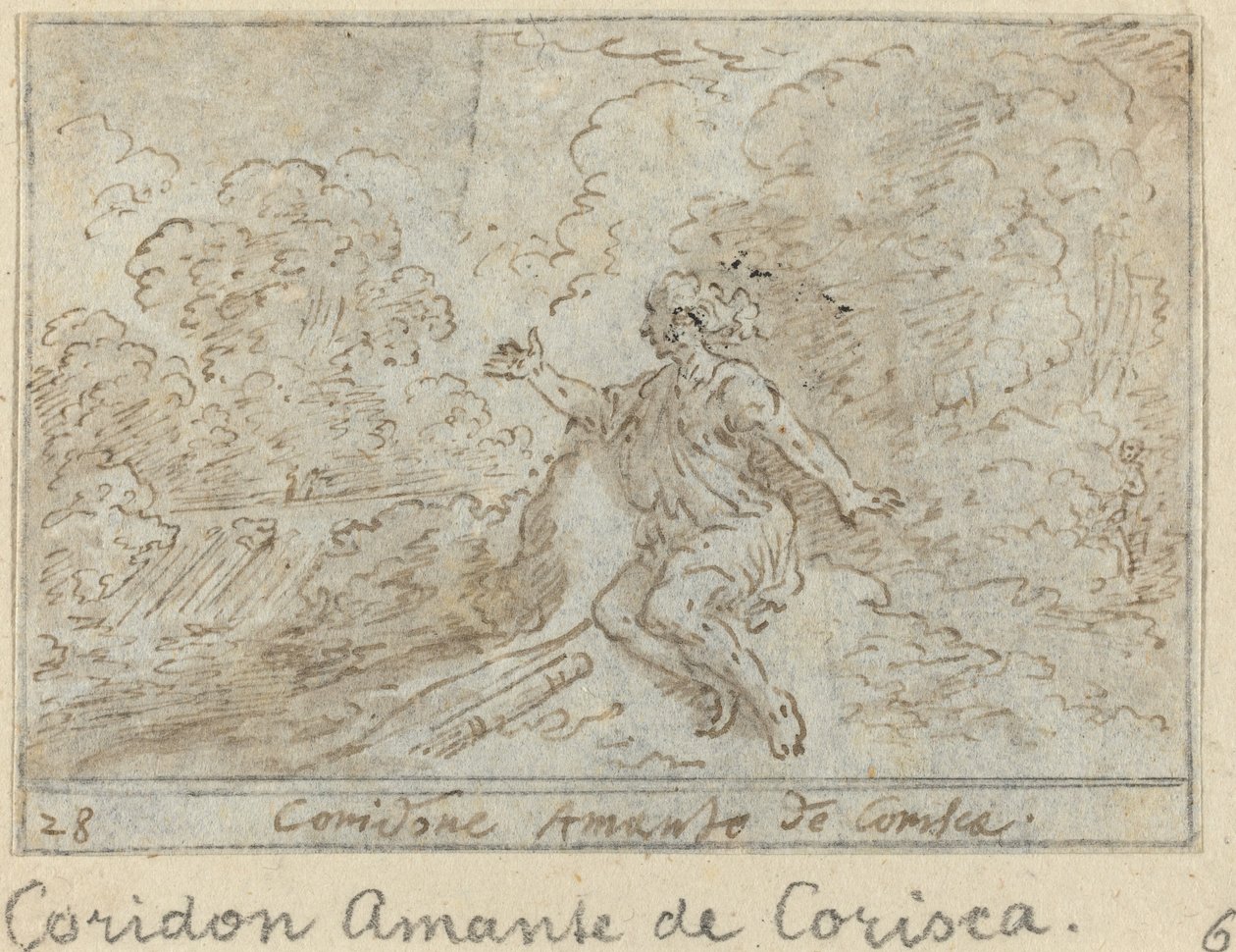 Coridone, Amante di Corisca da Johann Wilhelm Baur